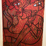 Harmonie, peinture pigmentaire : 210 x 158 cm.