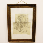 L'abîme, étude à la mine de plomb : 86 x 62 cm.