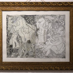 Palmyre, étude à la mine de plomb : 66 x 81 cm.