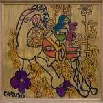 Basta Sacré,  peinture pigmentaire : 211 x 207 cm.